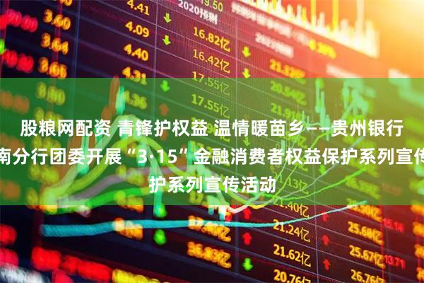 股粮网配资 青锋护权益 温情暖苗乡——贵州银行黔东南分行团委开展“3·15”金融消费者权益保护系列宣传活动